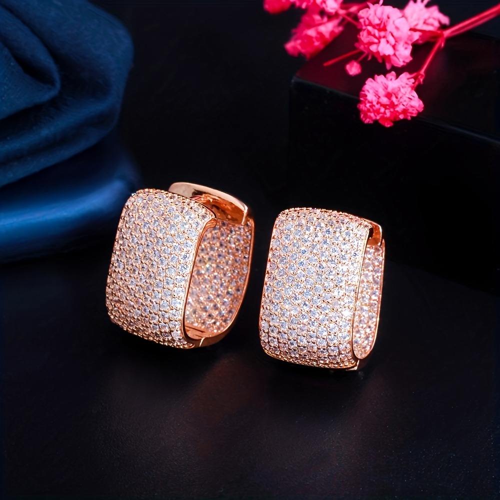 Stylish Zirconia Circular Earrings for Women